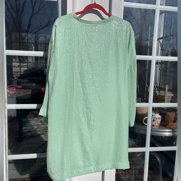 Anthropologie Let Me Be Sequin Shift Mini Dress NWT - Picture 13 of 15